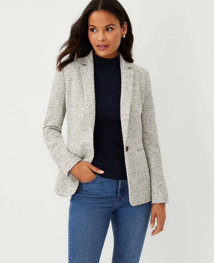 The Hutton Blazer in Melange Tweed