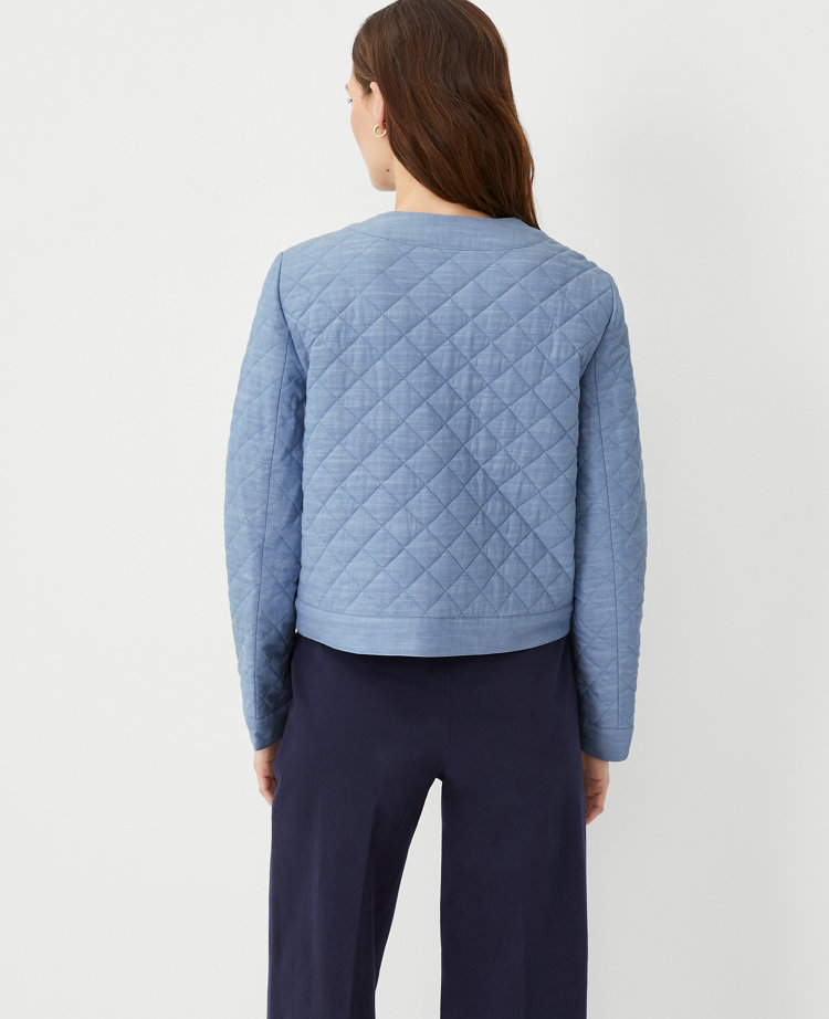 Framed Quilted Cropped Jacket