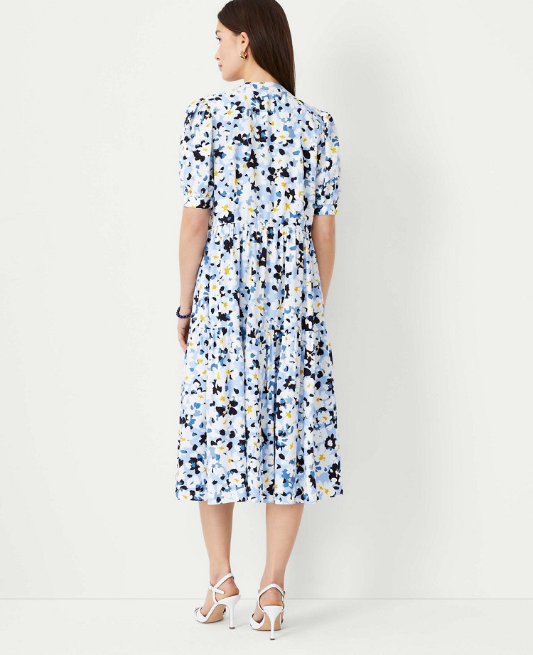 Floral Tiered Midi Dress
