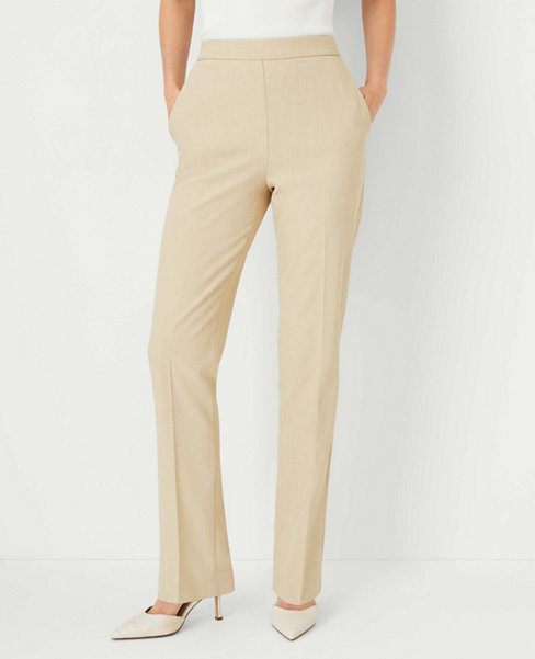 The Side Zip Straight Pant in Bi-Stretch