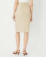 The Seamed Pencil Skirt in Bi-Stretch carousel Product Image 3
