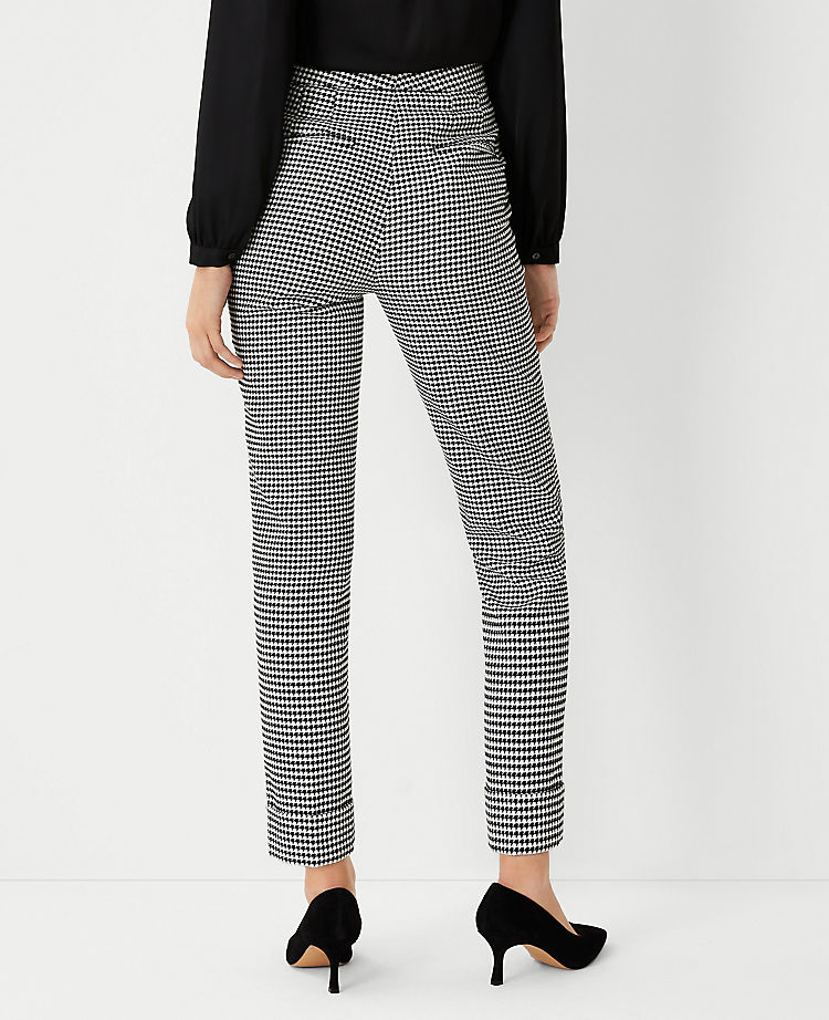 The Petite High Waist Everyday Ankle Pant in Houndstooth