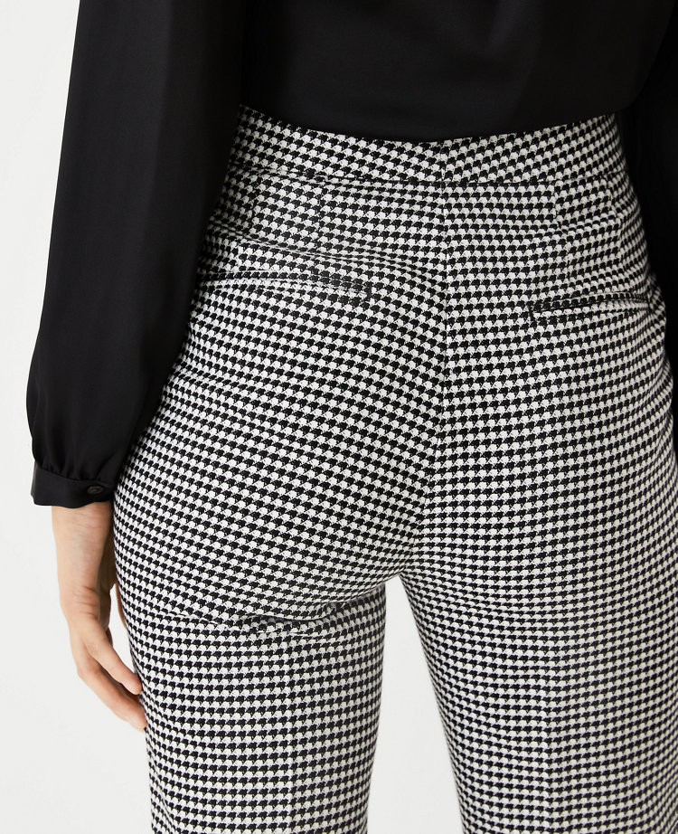 Vintage 100% wool organic houndstooth high waist professional pants ::: Size 14/m /w31 ^^^ ,,,