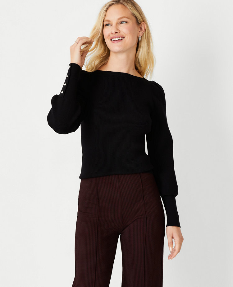 Sweater with buttons on cheap sleeves