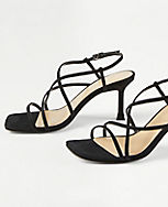 Strappy Suede Sandals carousel Product Image 2
