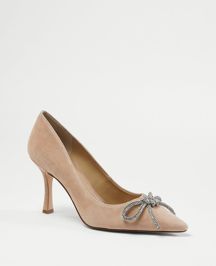 Ann taylor suede store pumps