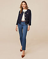 Sculpting Pocket High Rise Straight Jeans in Classic Mid Wash carousel Product Image 3