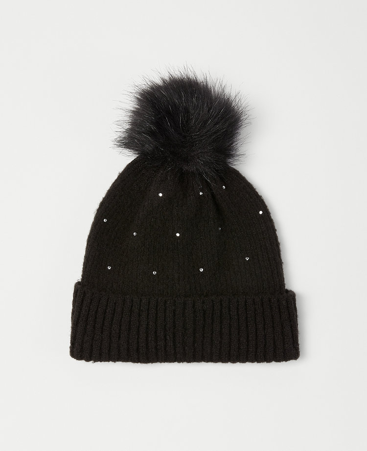 Rhinestone Embellished Hat