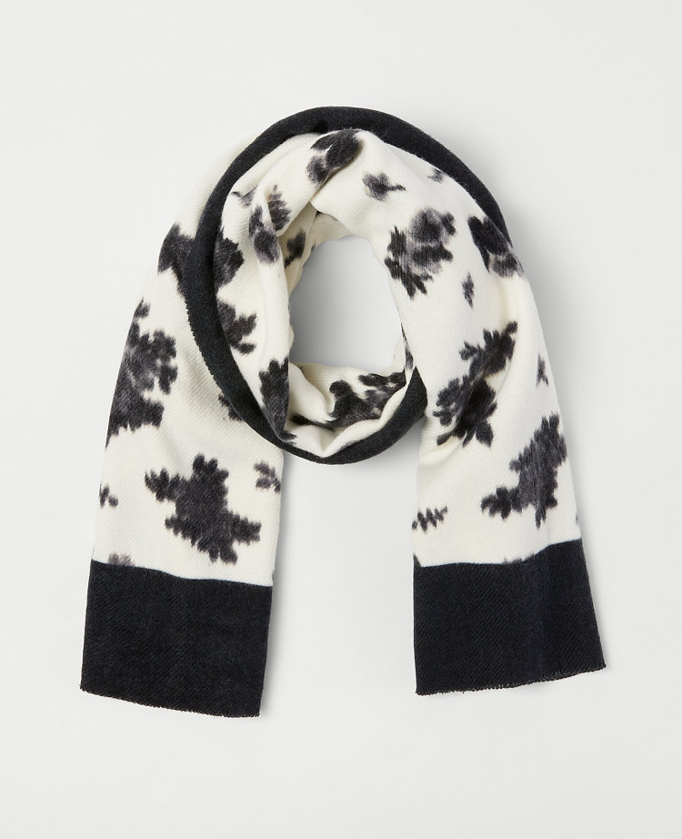 Ikat Floral Blanket Scarf