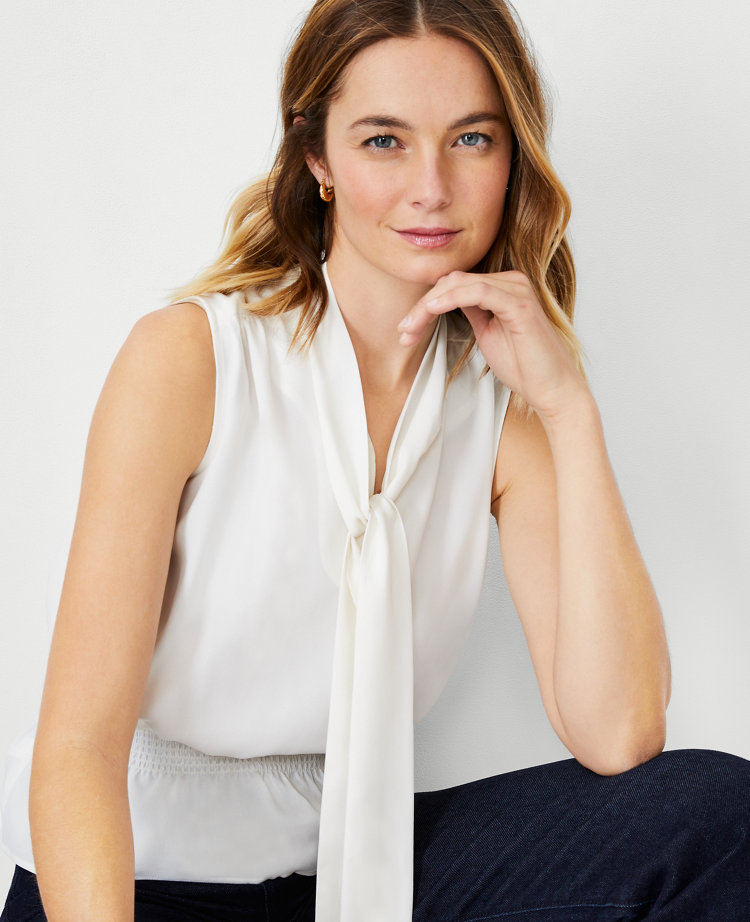 Find Yourself Tie-Front V-Neck Smocked Top - 5 Colors