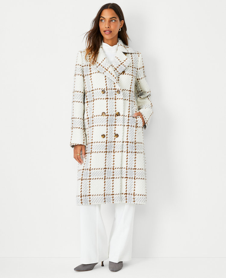 Ann taylor hot sale plaid coat