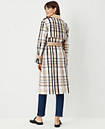 Plaid Trench Coat carousel Product Image 2