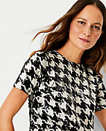 Sequin Houndstooth T-Shirt Dress carousel Product Image 3