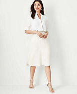 The Flare Skirt in Fluid Crepe carousel Product Image 3