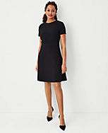 The Flare Dress in Fluid Crepe carousel Product Image 1