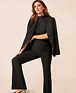 The Long Collarless Blazer in Fluid Crepe carousel Product Image 4
