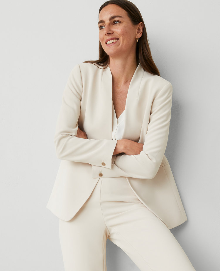 White female 2024 blazer jacket