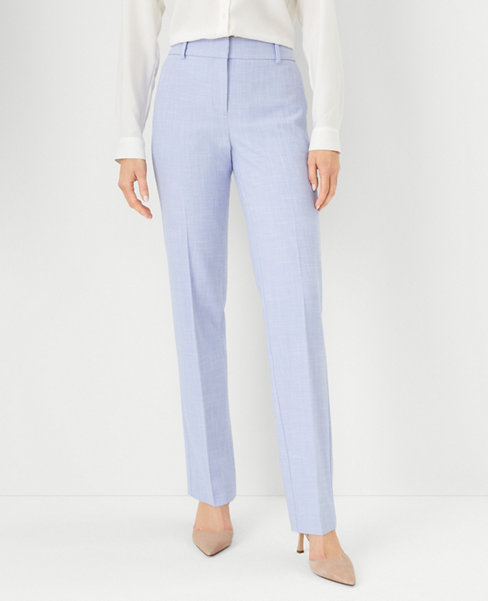 The Straight Pant in Cross Weave