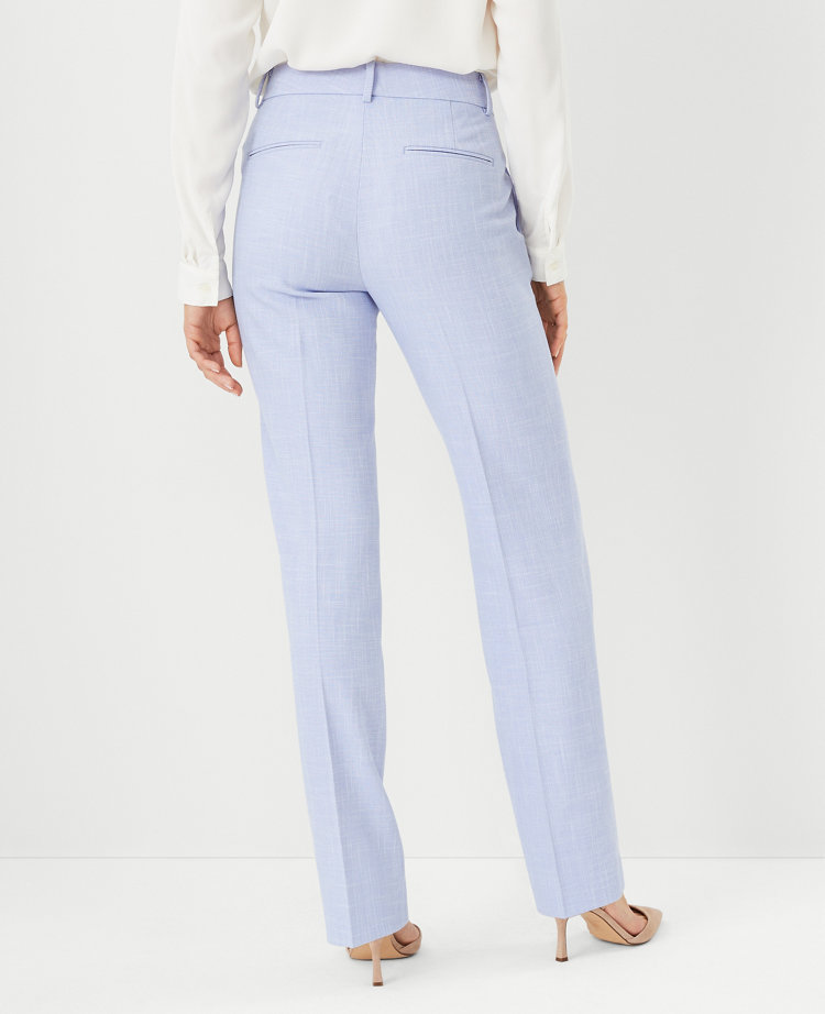 The Straight Pant in Cross Weave