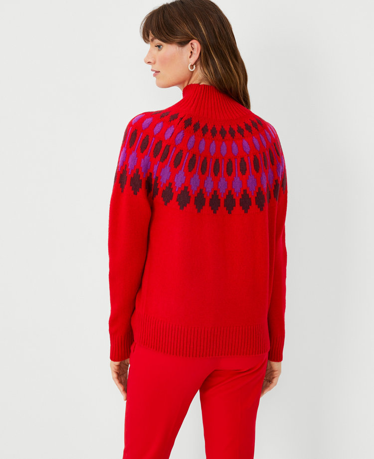 Fair Isle Turtleneck Sweater