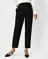 The Belted High Waist Taper Pant in Houndstooth carousel Product Image 1