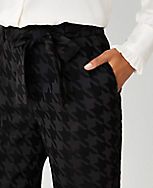 The Belted High Waist Taper Pant in Houndstooth carousel Product Image 4
