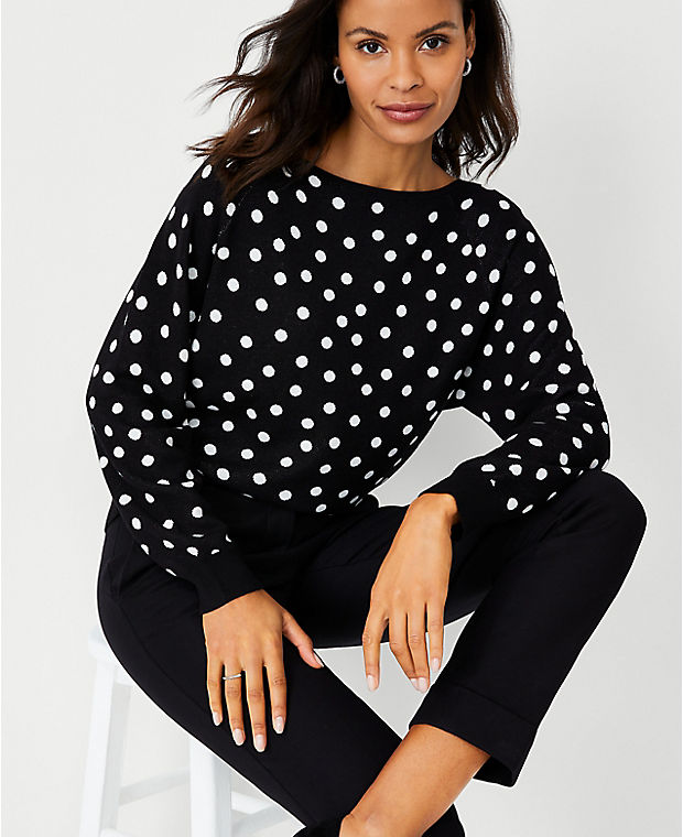 Dotted Boatneck Sweater