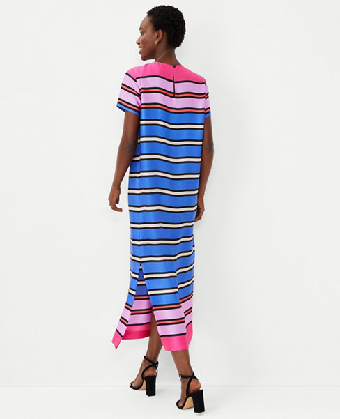 Multicolored Stripe Maxi Dress