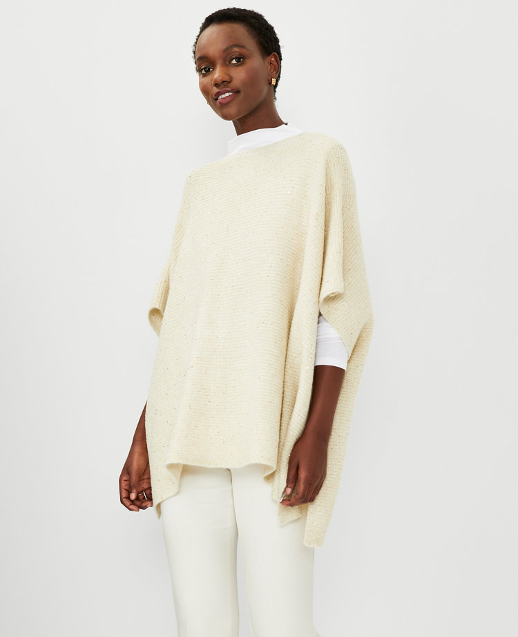 Ann taylor poncho sweater sale