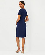 The Short Sleeve Sheath Dress in Bi-Stretch carousel Product Image 2