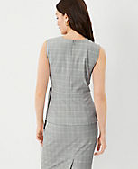 The Side Tie Wrap Top in Plaid carousel Product Image 2