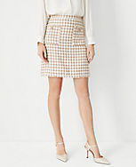 Tweed Patch Pocket A-Line Skirt carousel Product Image 1