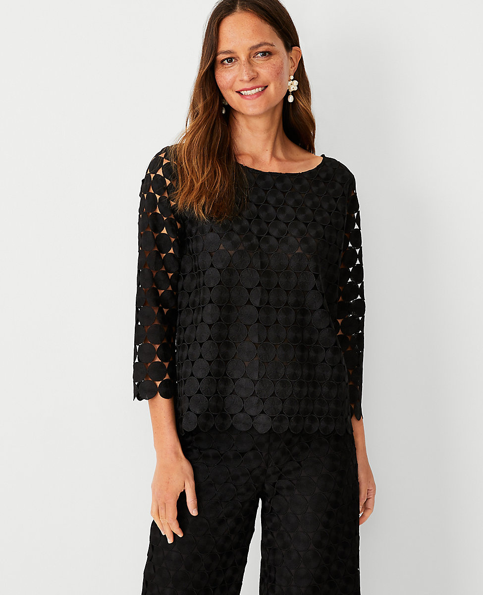Lace Boatneck Top