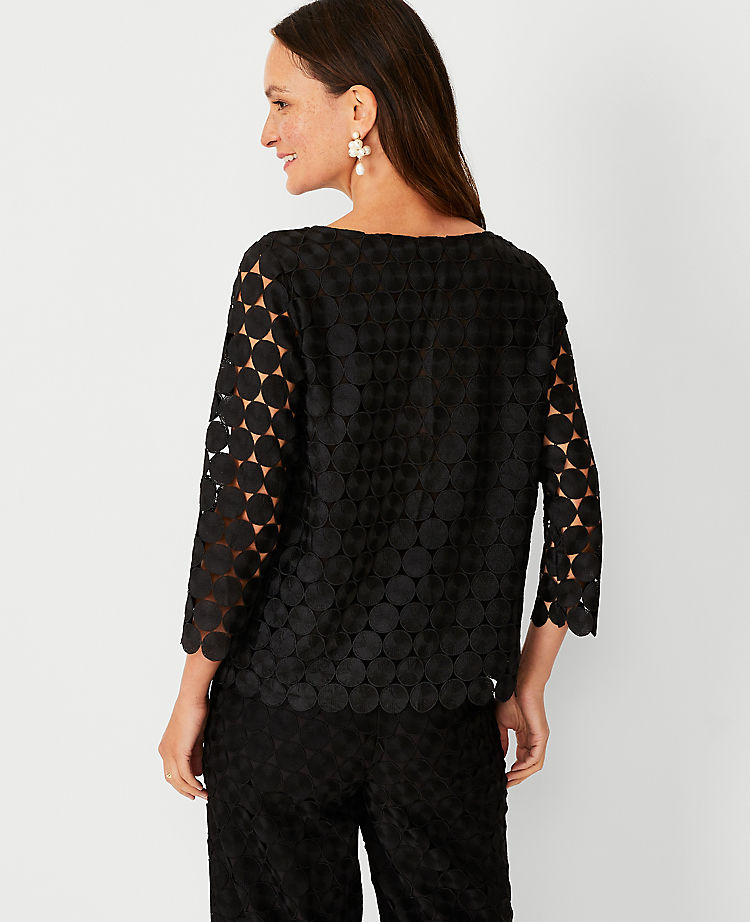 Lace Boatneck Top