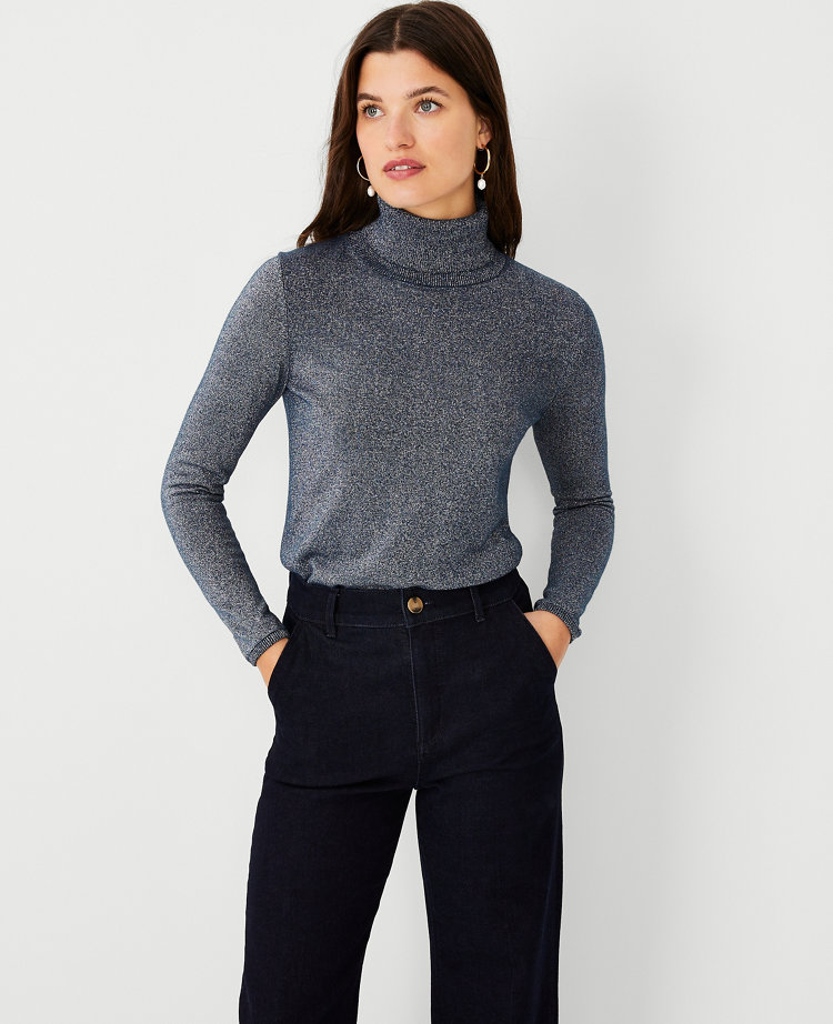 Sparkle Turtleneck Sweater