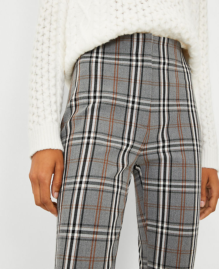 The Petite High Waist Audrey Pant in Plaid