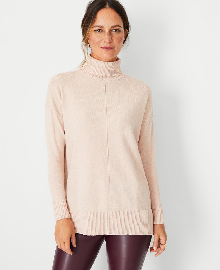 Gold shimmer clearance turtleneck