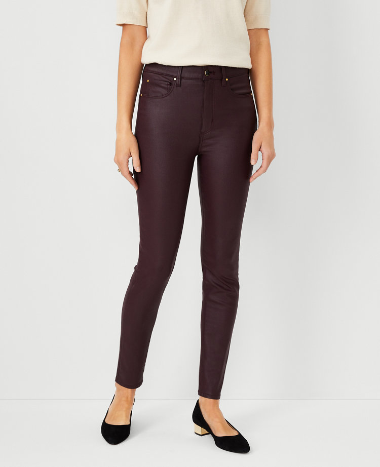 Tall High Rise Coated Leggings