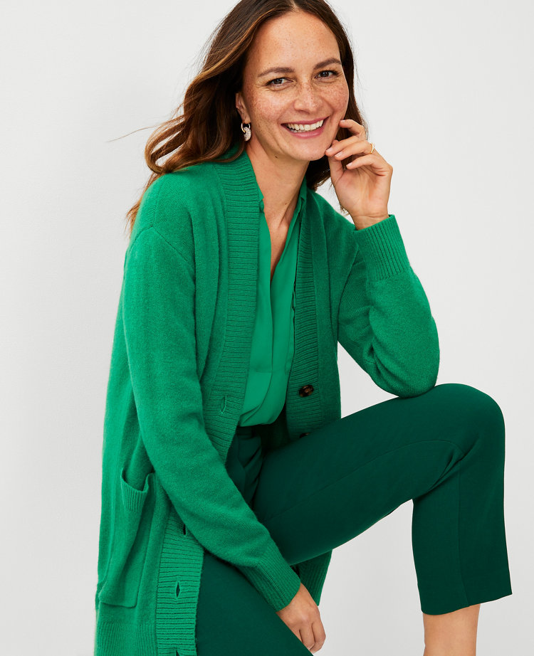 Petite clearance green cardigan