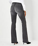 Petite Curvy Sculpting Pocket Mid Rise Boot Cut Jeans in Vintage Grey Wash carousel Product Image 2