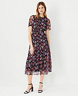 Floral Tiered Midi Dress carousel Product Image 1