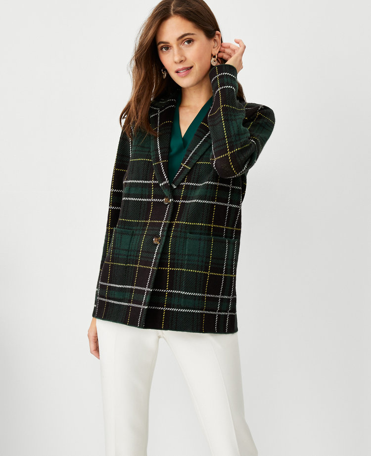 Ann taylor sweater clearance blazer