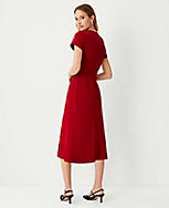 The Petite Midi Flare Dress in Double Knit carousel Product Image 2