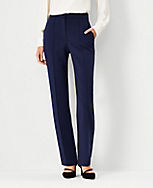 The Petite Sophia Straight Pant in Double Knit carousel Product Image 3