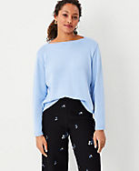 Relaxed Boatneck Sweater carousel Product Image 1