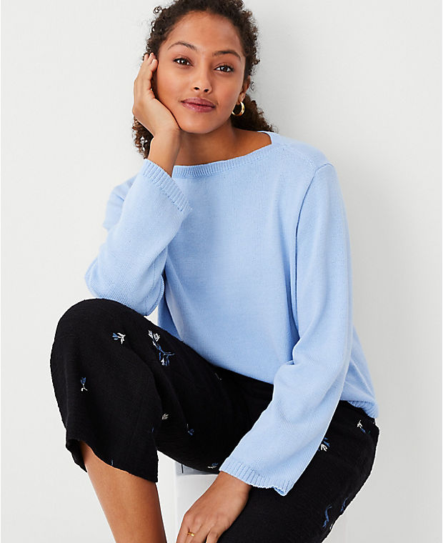 Relaxed Boatneck Sweater