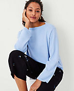 Relaxed Boatneck Sweater carousel Product Image 3