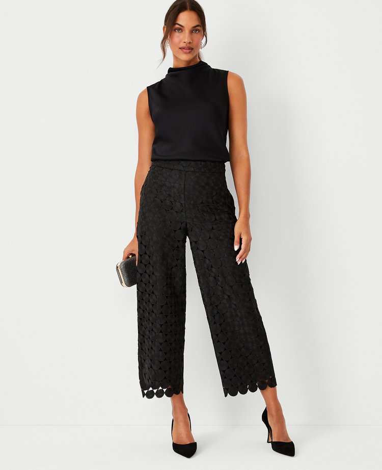 Wide leg cropped pants on sale petite