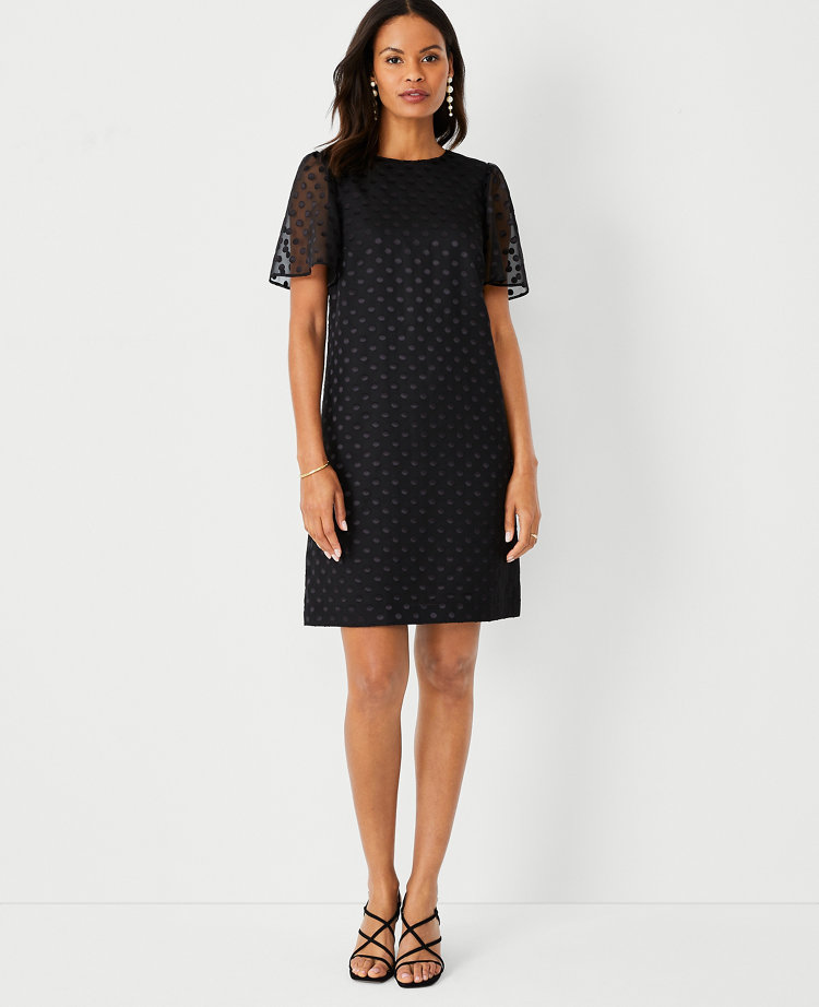 Petite Dotted Shift Dress