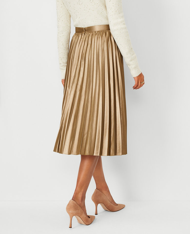 Luxury Pleated Midi Skirt